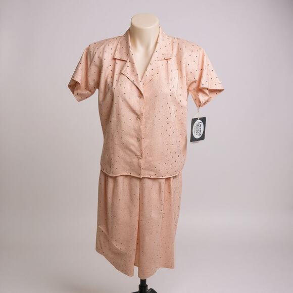 Executive Dressing Smith & Jones Petite Vintage Pink Skirt Set Union Made Size 8 - Picture 1 of 12
